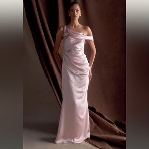 Meshki Dahlia One Shoulder Pink Dress